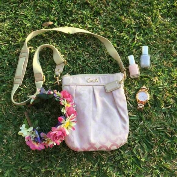 Pink Coach Crossbody