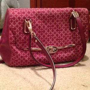 Plum Coach Bag