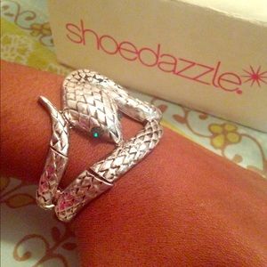 Silver snake bracelet