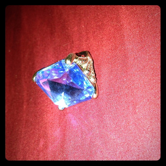 Statement blue ring
