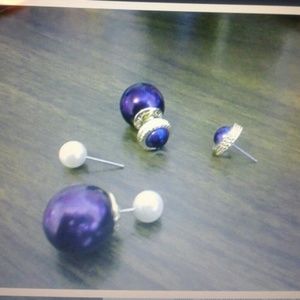 Purple Tribal Earrings