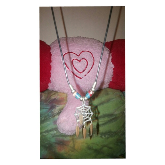 vintage dream catcher necklace ~