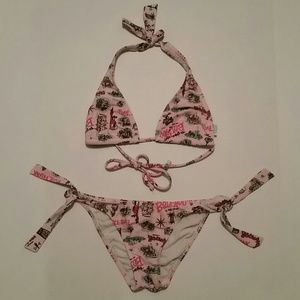Paul Frank Pink Printed Bikini