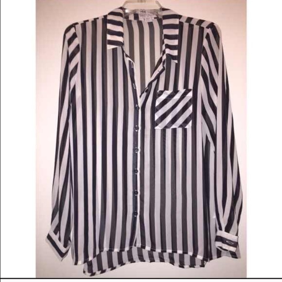 Black and white striped shirt