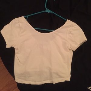 Brandy Melville white crop top (one size)