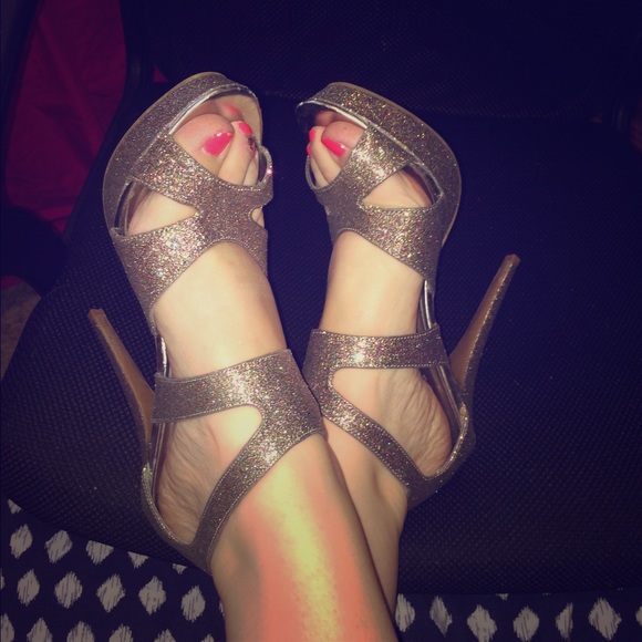 Sparkly Stiletto-Platform Heels