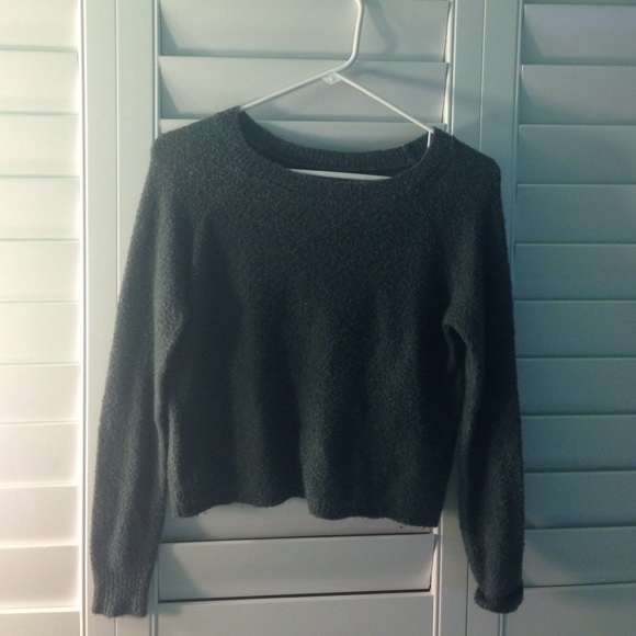 Teal/gray sweater