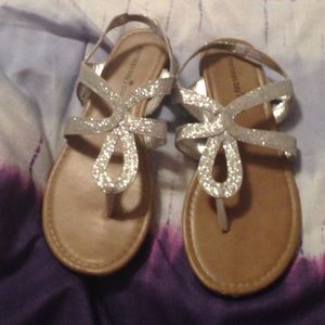 Silver sandals