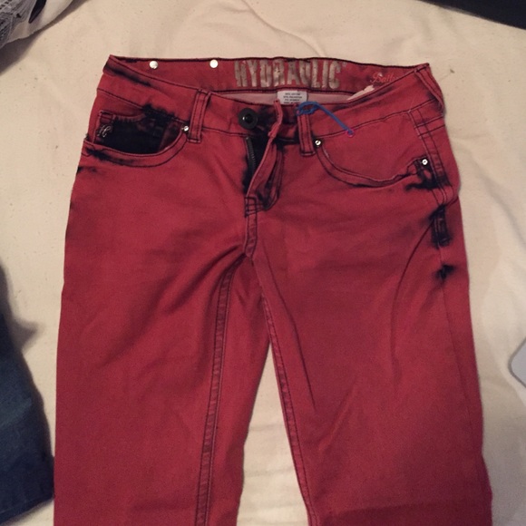 pink jeans