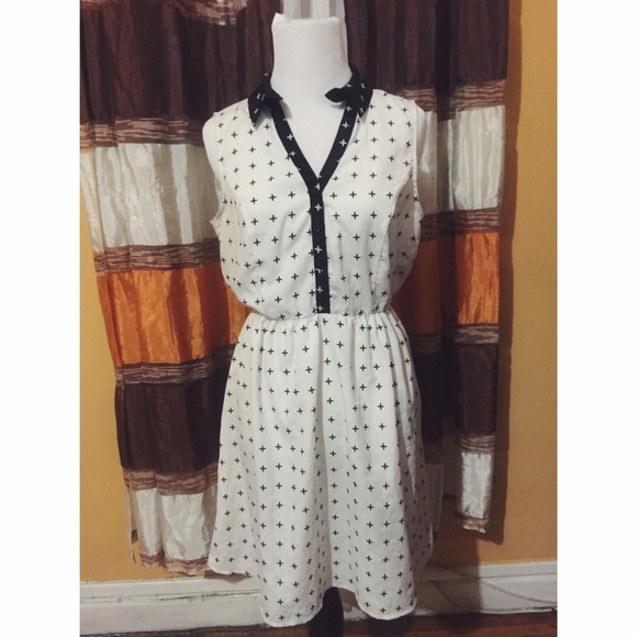 Cross print summer dress