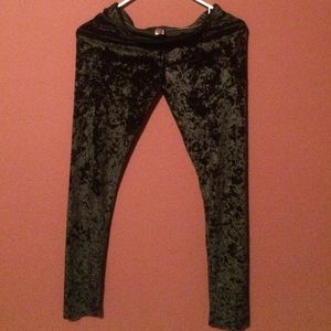 velvet leggings