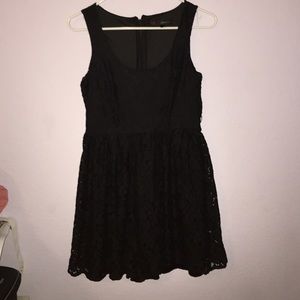 black lace dress