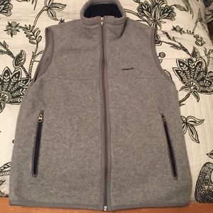 gray synchilla patagonia vest