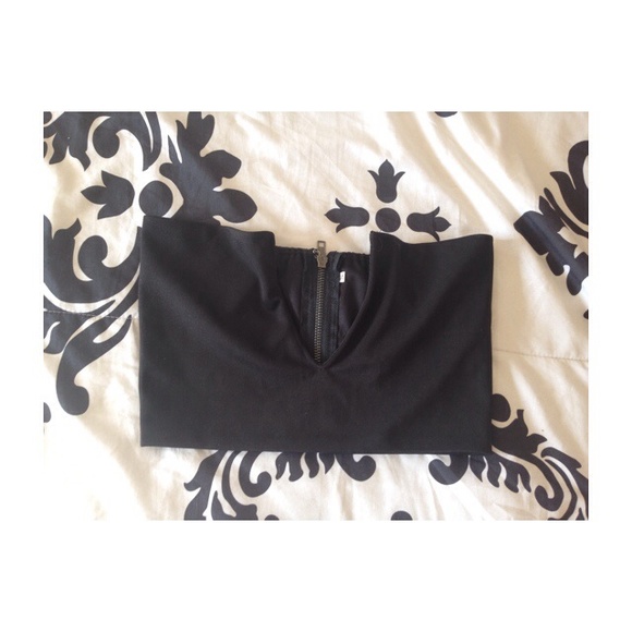 Deep v crop top/bralette