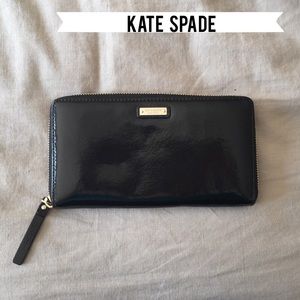 Kate Spade Lacey wallet (black patent)