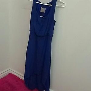 Blue Hi-Low Dress