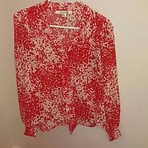 Coral Patterned Blouse