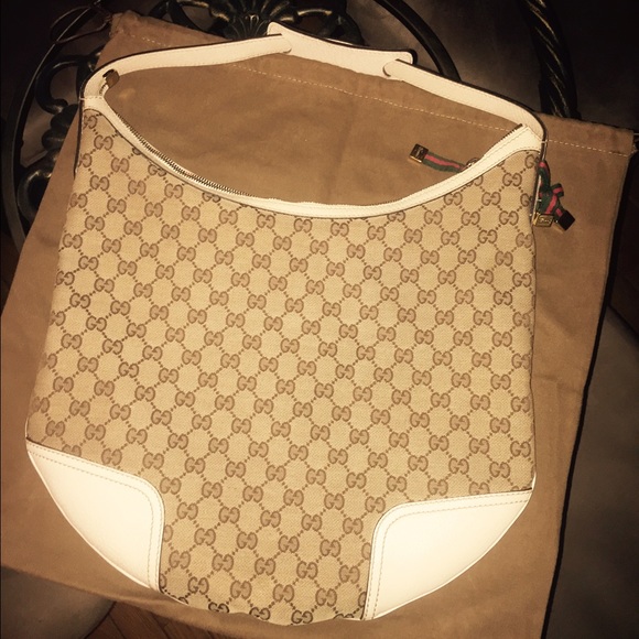 100% AUTHENTIC GUCCI "PRINCY"HOBO Monogram Handbag - Picture 1 of 4