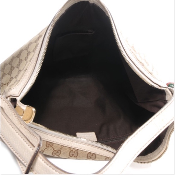 100% AUTHENTIC GUCCI "PRINCY"HOBO Monogram Handbag - Picture 4 of 4