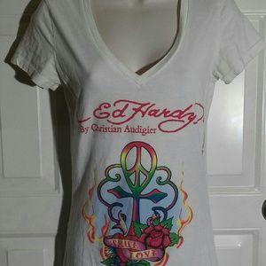 ED HARDY T SHIRT SIZE M