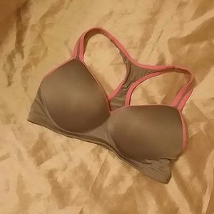Nwot flirtitude grey and pink sports bra