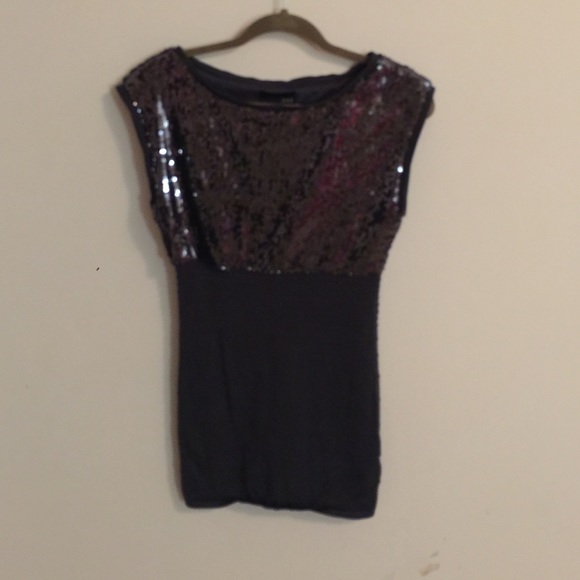 Grey sparkling dress