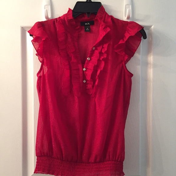 BCX Flutter-Short Sleeve Top