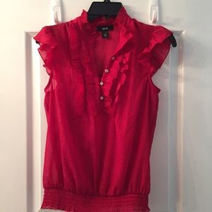 BCX Flutter-Short Sleeve Top