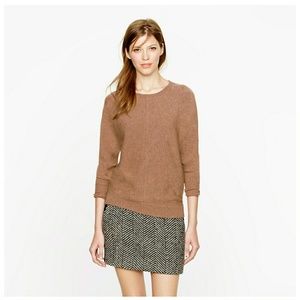 J.Crew collection cashmere dolman sweater brown