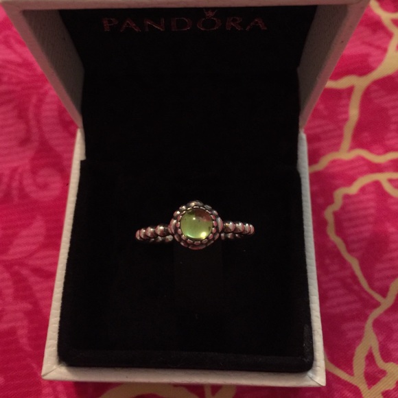 Birth stone ring from Pandora (August birth stone)
