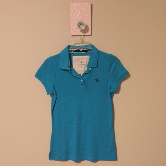 Blue Abercrombie and Fitch Polo