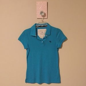 Blue Abercrombie and Fitch Polo