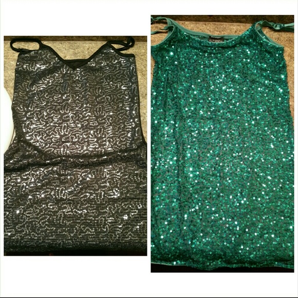 💕Sequen tank tops