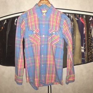 Plaid Colorful Button up