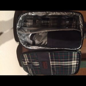 Brookston Insulated wine bottle Caddy Bag 2 Glass