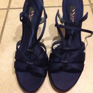 Navy blue PROM heels