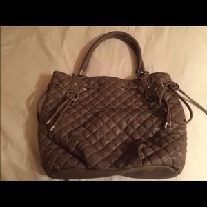 Bebe Large Quilted Tote Shoulder Bag