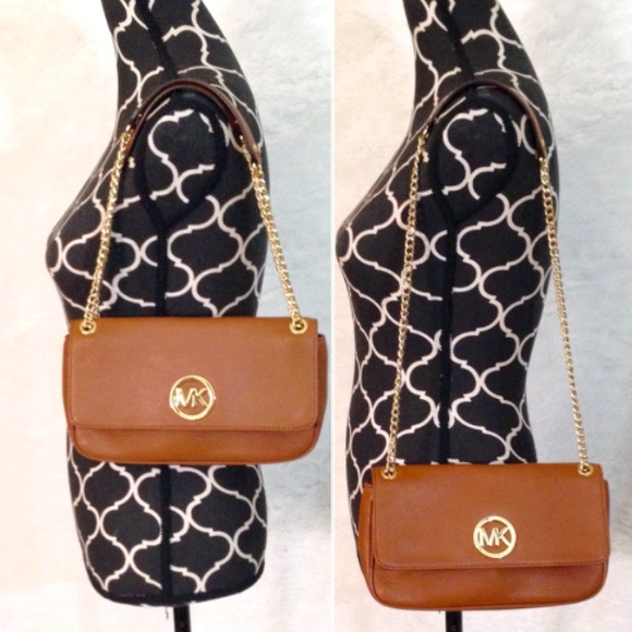 Michael Kors Handbags - Michael kors camel flap bag