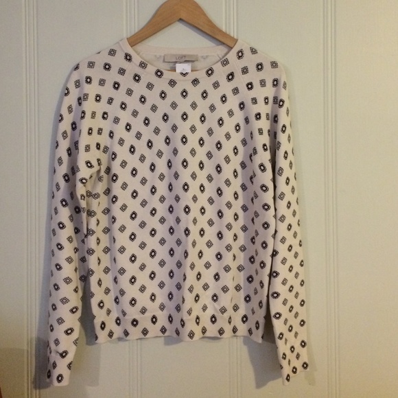 NWT pattern Sweater Loft Medium