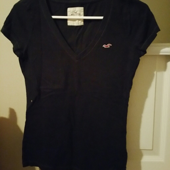 Black short sleeve top