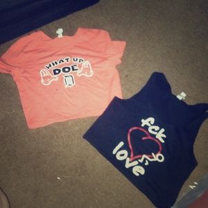 $10 each 2 half tops