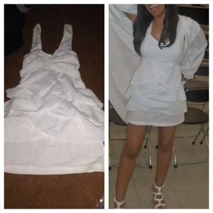 White florae dress
