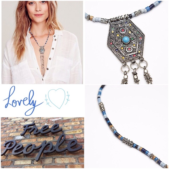 NWOT FREE PEOPLE Pentagon Pendant Necklace
