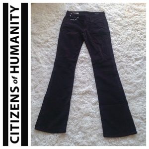 NWOT COH Dark Plum velour pants