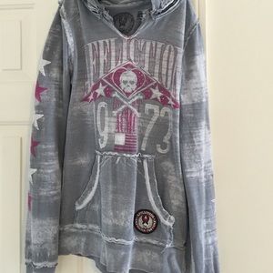 Affliction light sweatshirt