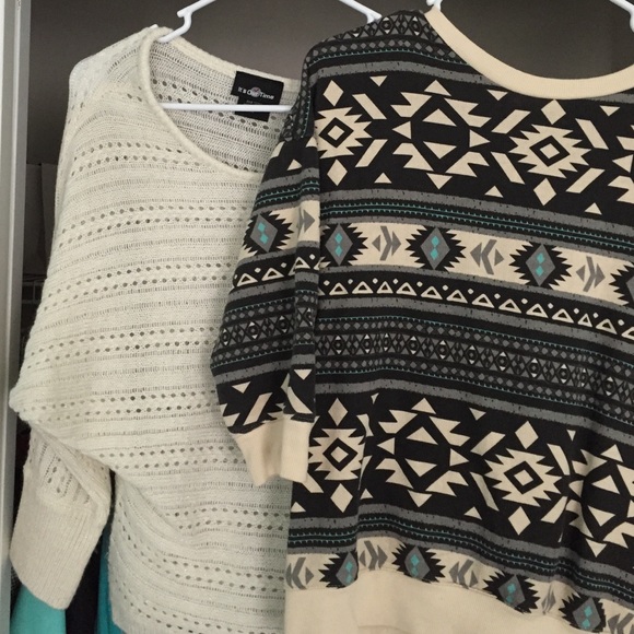 Cute knit & print sweaters