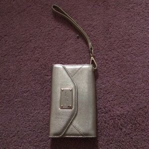 Michael Kors wristlet gold