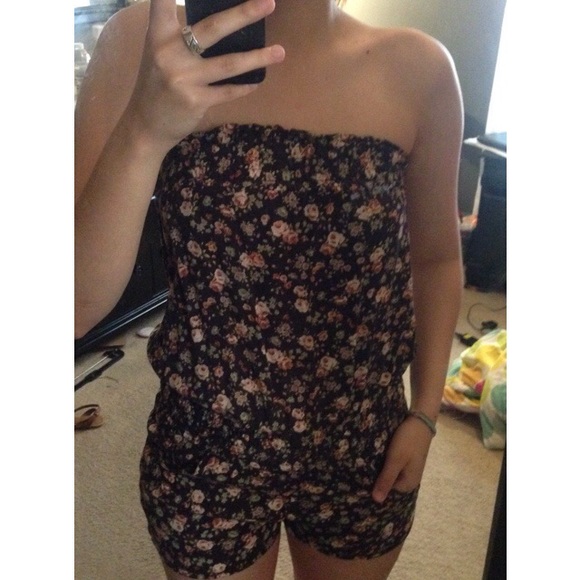 Floral summer romper
