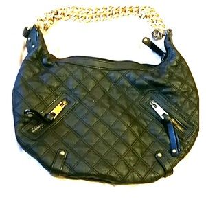 Black over the shoulder chain purse