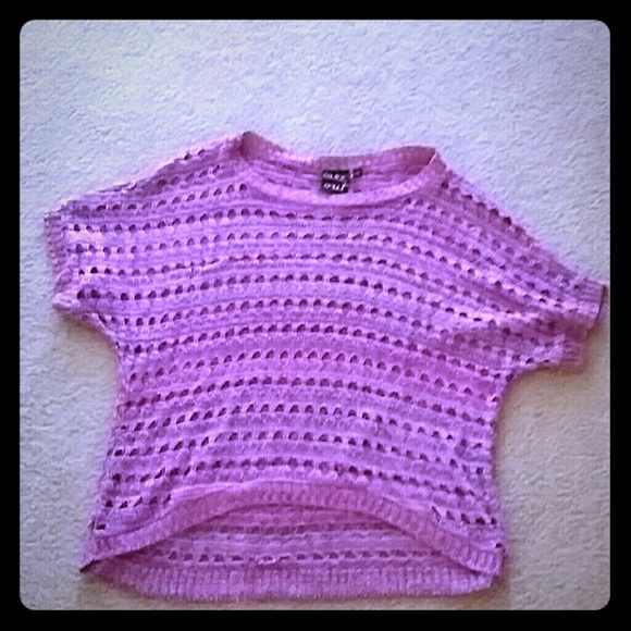 Pink see through sweater. - Picture 1 of 2